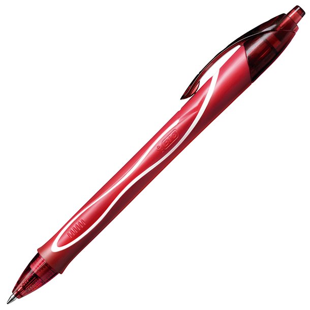 BOLÍGRAFO RETRACTIL BIC GELOCITY QUICK DRY COLOR ROJO