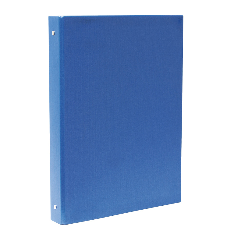 CARPETA 4 ANILLAS 25MM FOLIO PLUS OFFICE CARTON FORRARO COLOR AZUL