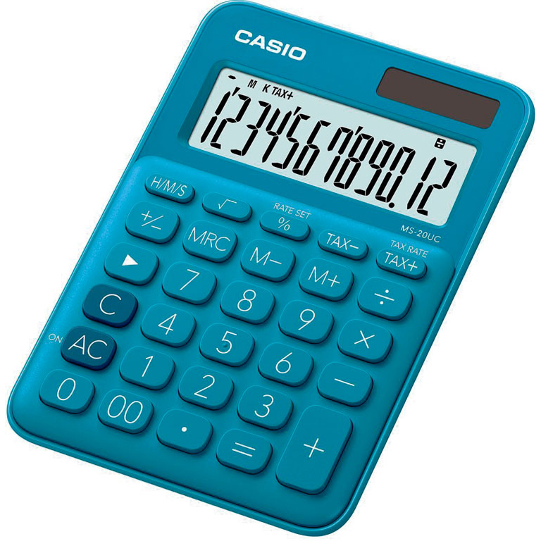 CALCULADORA CASIO MS20UC AZUL