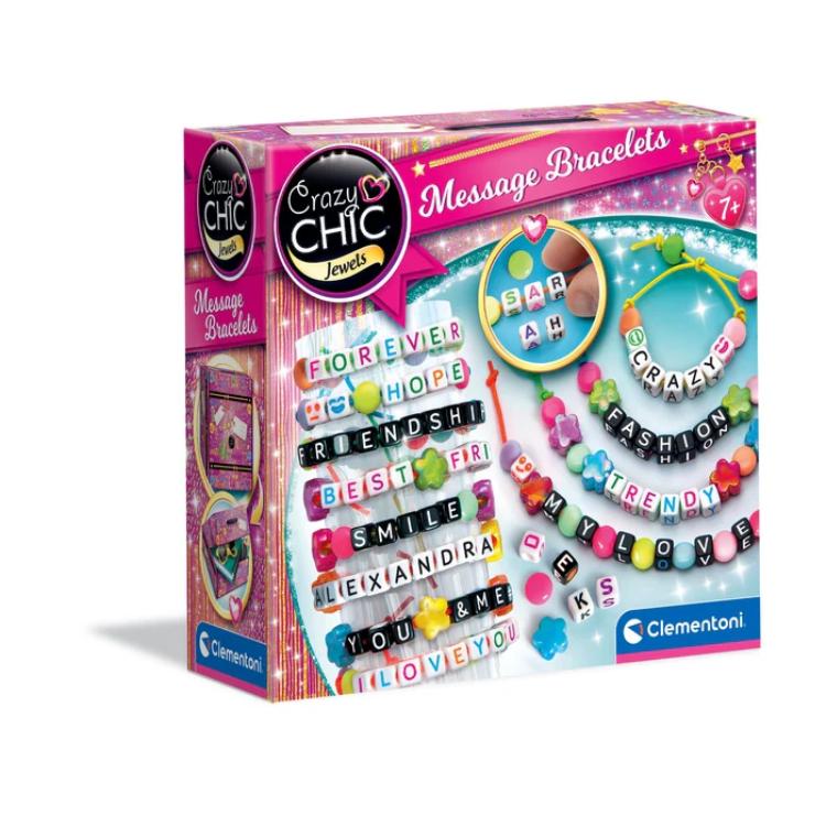 JUEGO CLEMENTONI PULSERAS CON MENSAJE