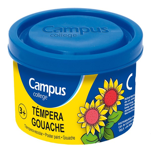 TEMPERA CAMPUS COLLEGE BOTE 40ML COLOR AZUL ULTRAMAR