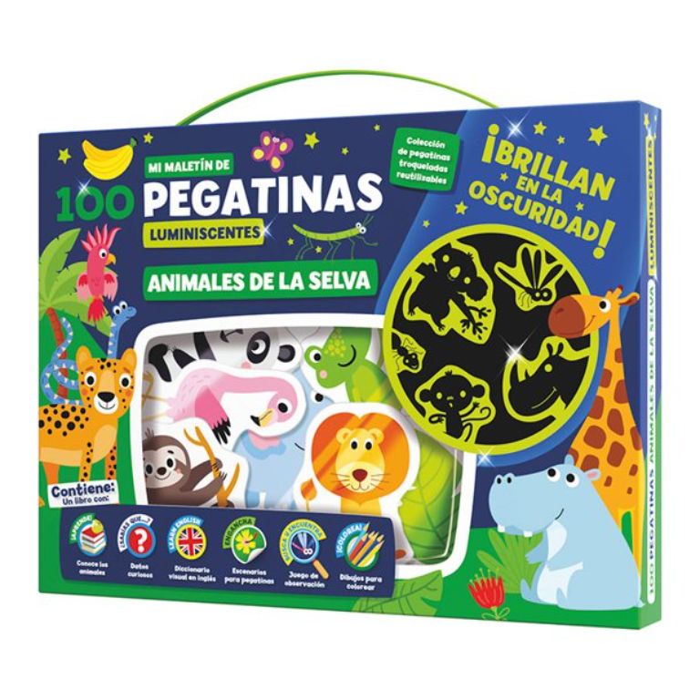 JUEGO EDUCATIVO IMAGILAND 100 PEGATINAS ANIMALES DE LA SELVA
