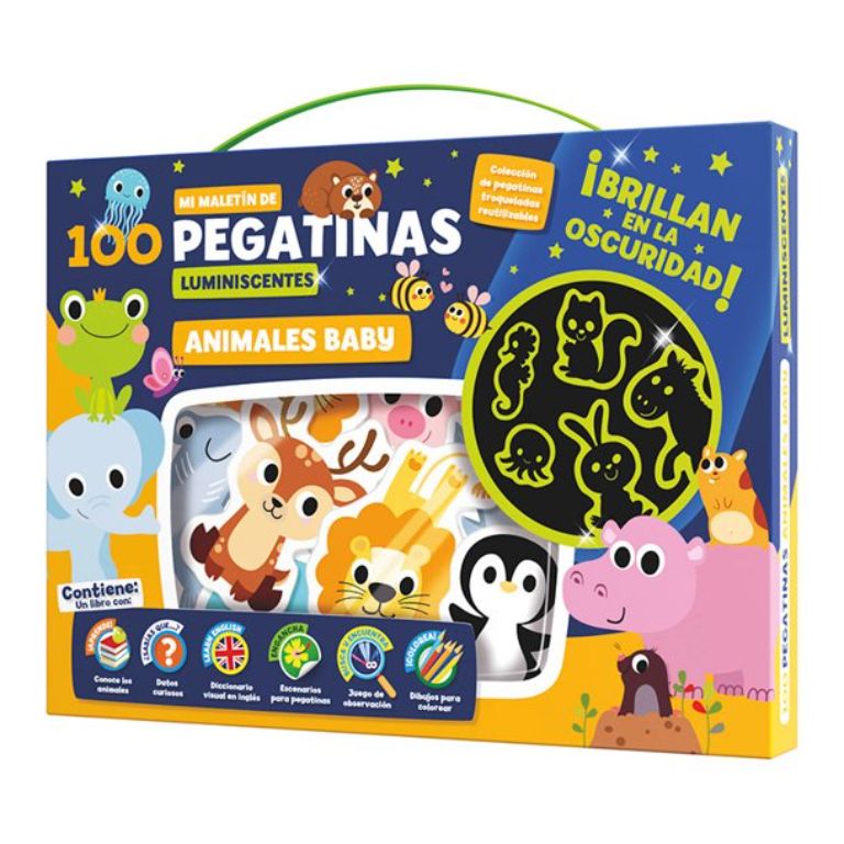 JUEGO EDUCATIVO IMAGILAND 100 PEGATINAS ANIMALES BABY
