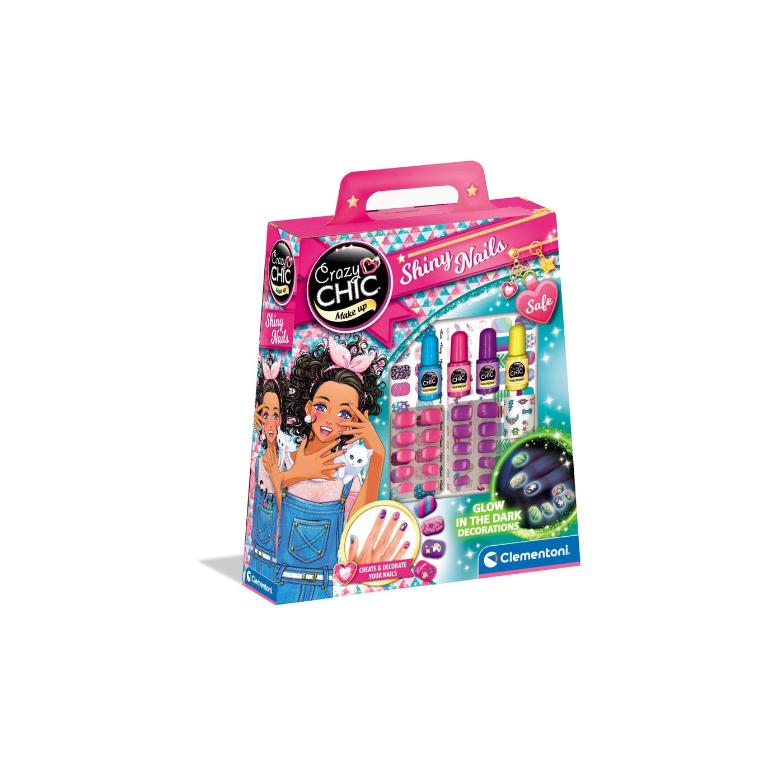 JUEGO CLEMENTONI UÑAS BRIL CRAZY CHIC