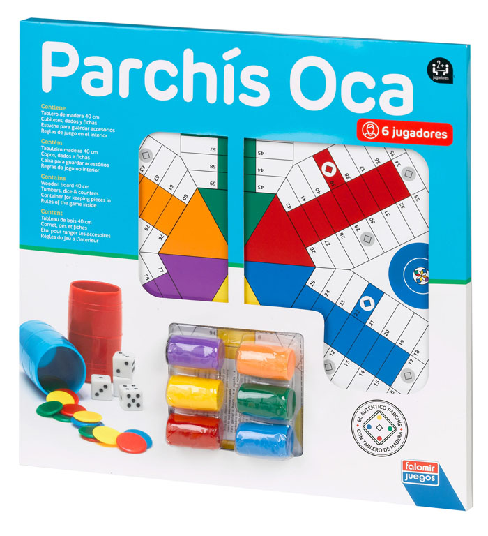 PARCHIS 6 JUGADORES OCA TABLERO 40CM