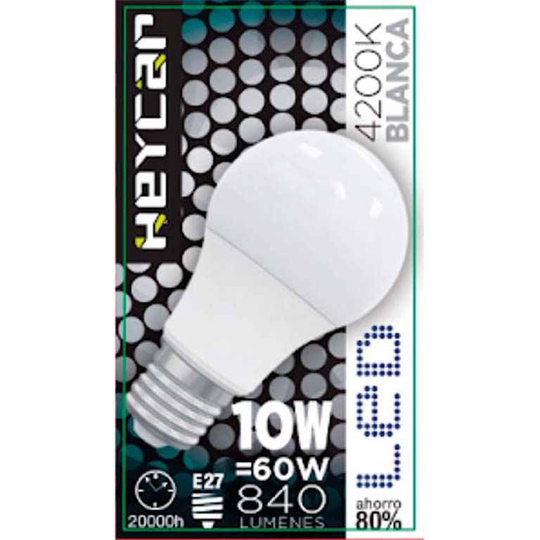 BOMBILLA LED CLASIC E27 10W 830LUM COLOR BLANCO
