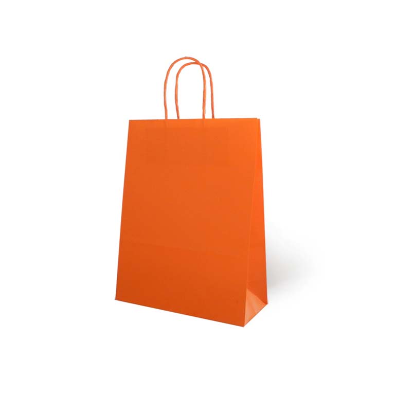 BOLSA PAPEL ASAS SEVILLA 32X42 NARANJA