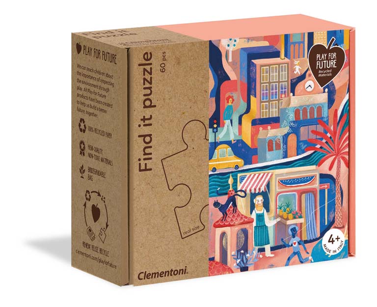 JUEGO CLEMENTONI PUZZLE 60 PIEZAS LA CIUDAD