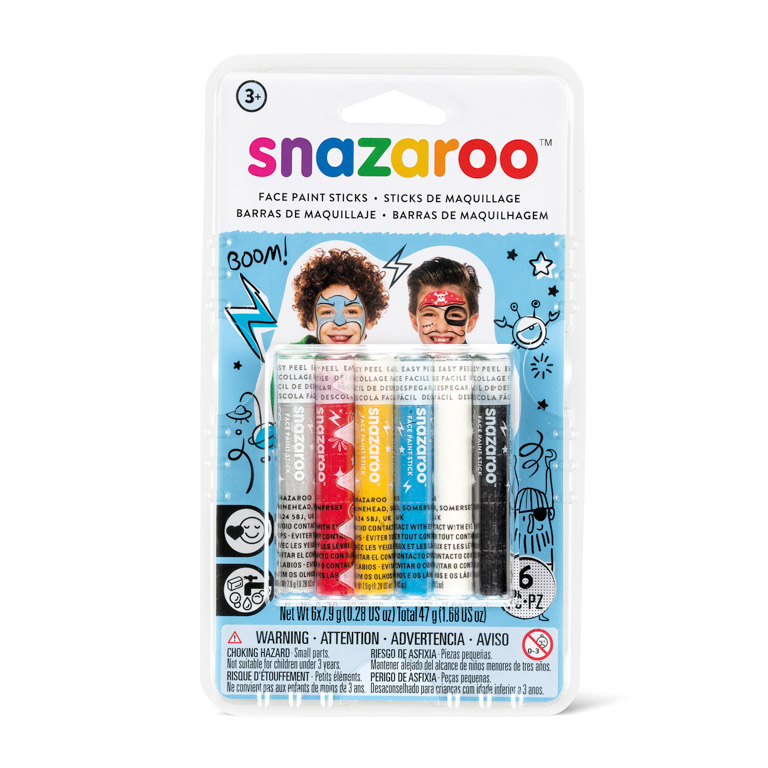 MAQUILLAJE SNAZAROO BARRAS CHICOS